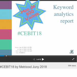 #CEBIT18 Mas de 800 Visitas