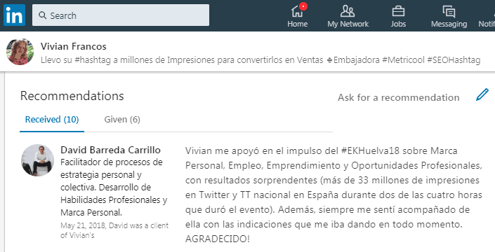#SEOHashtag David Barrada