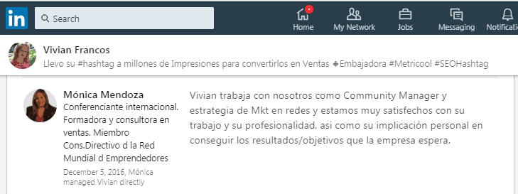 #SEOHashtag Monica Mendoza