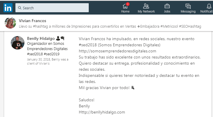 #SEoHashtag Benlly Hidalgo