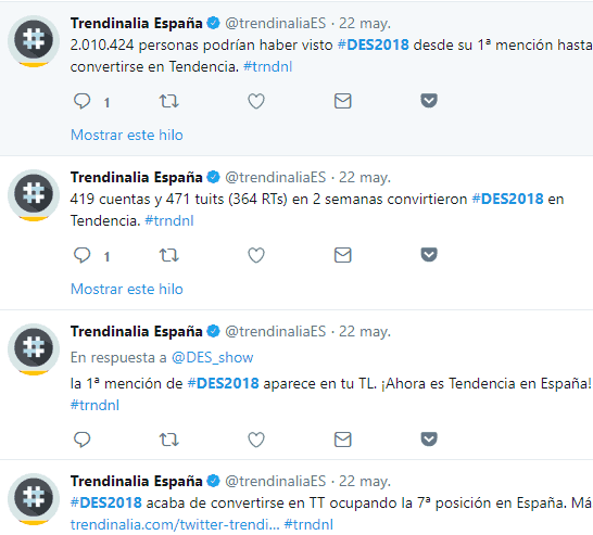 #des2018 TrendinaliaES