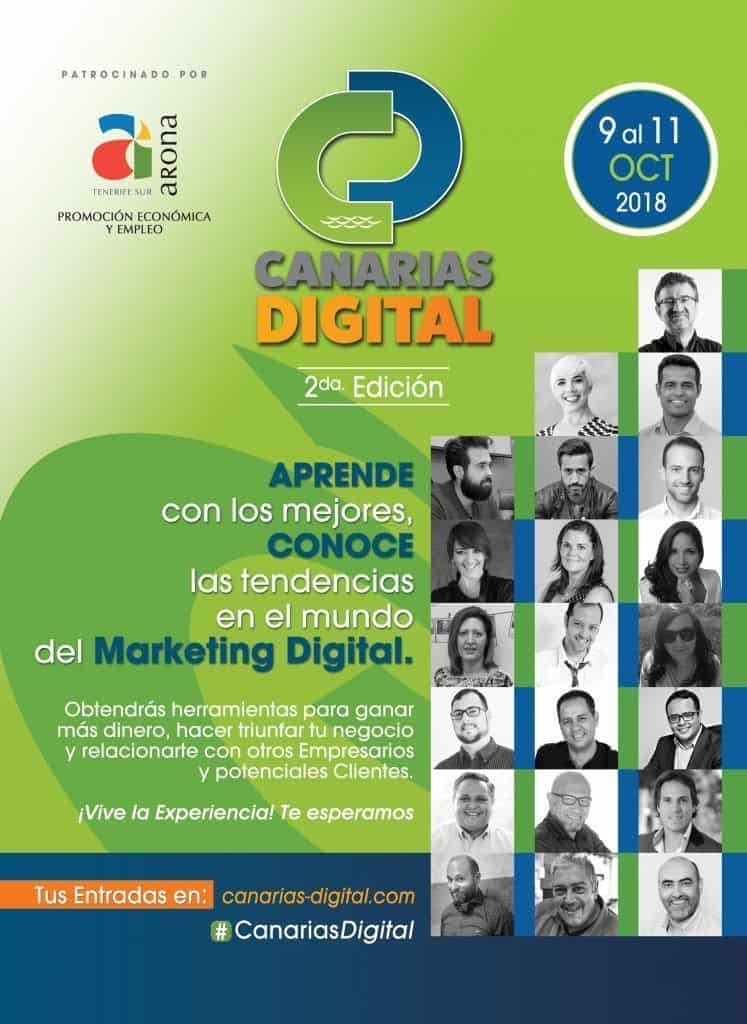 AFICHE-PONENTES #CanariasDigital #SEOhashtag
