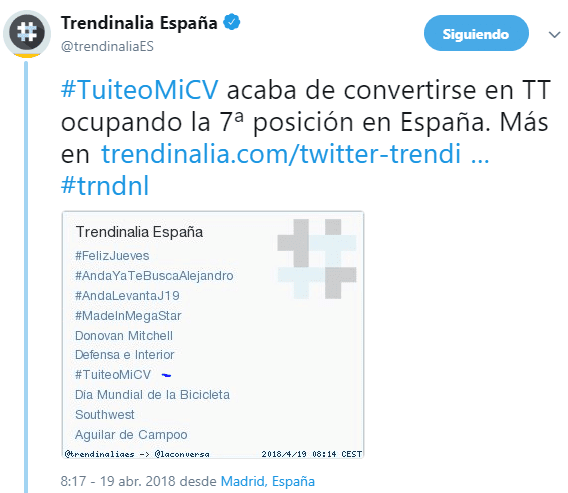 #SEOHAshtag #tuiteoMiCV