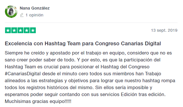 Nana Gonzalez #HashtagTeam