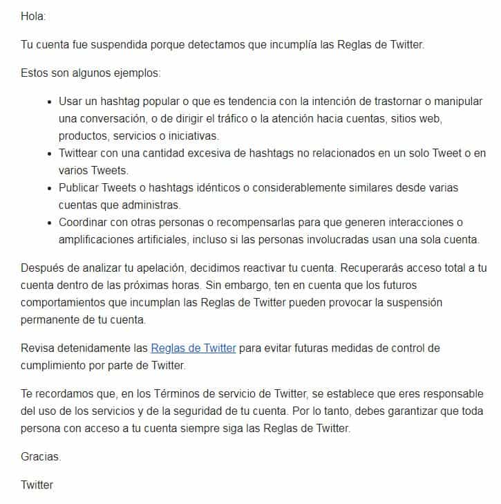 Nuevas regulaciones #Twitter #SEOhashtag
