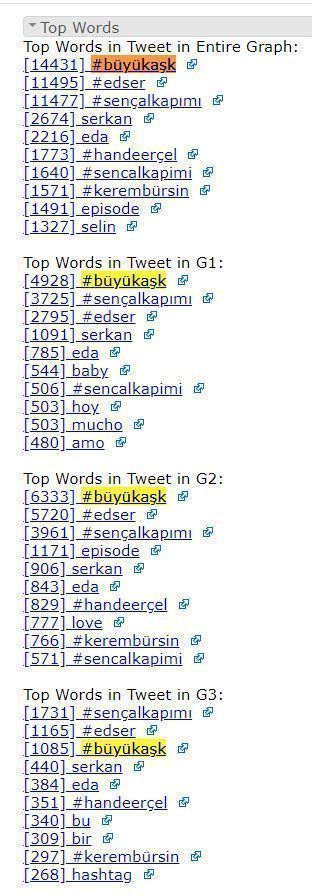 #büyükaşk TopWords