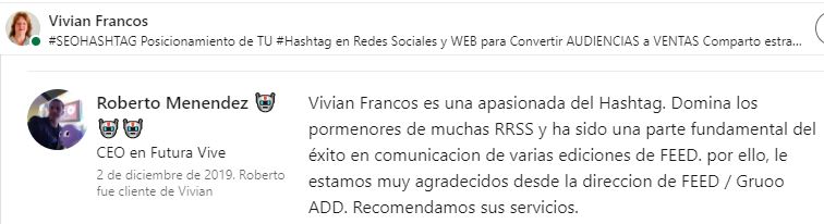 Roberto Menendez #SEOhashtag